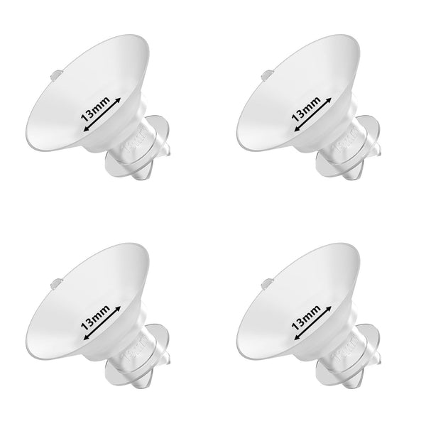 BDICOVE upgraded flange inserts 13mm for 24mm shields, smooth silicone fit for comfortable pumping
