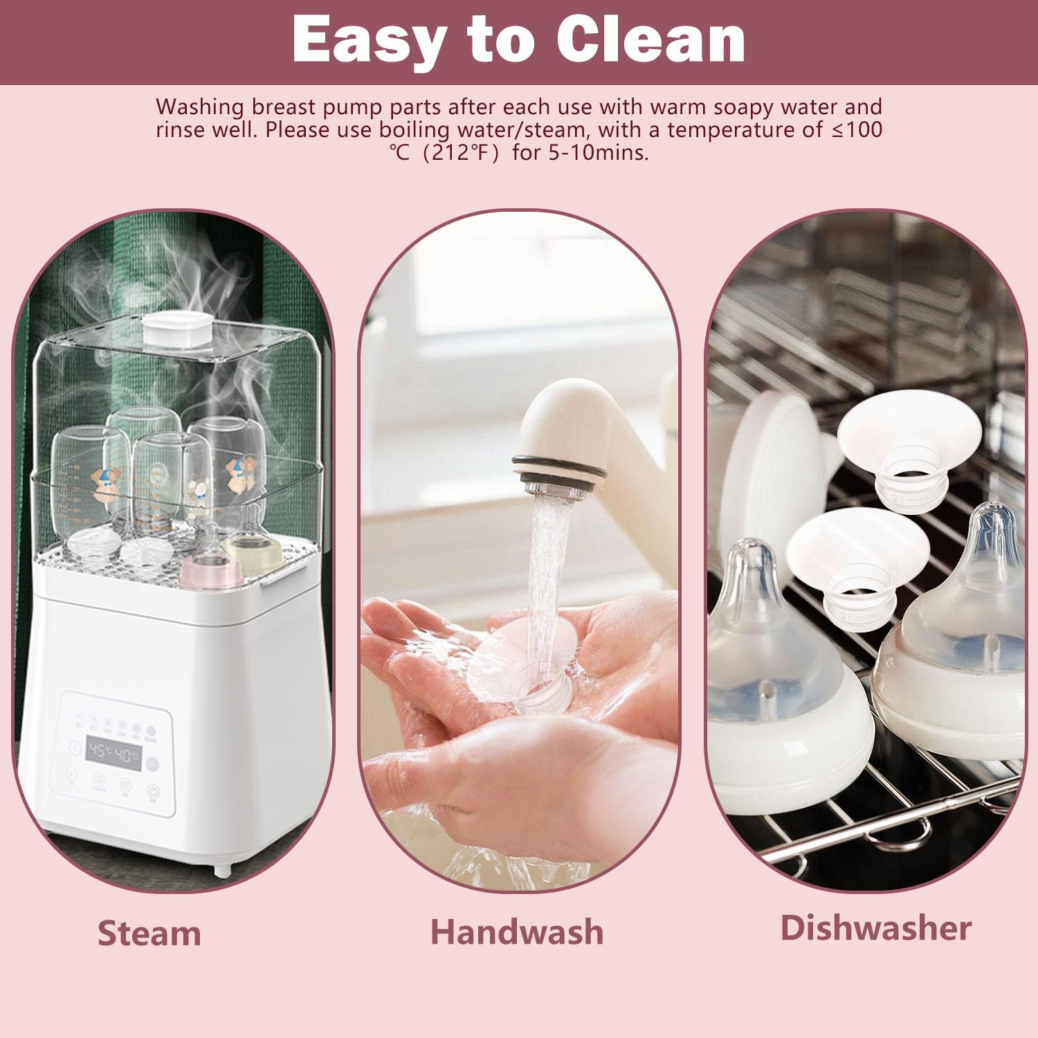 BDICOVE components dishwasher-safe for convenient hygiene routine.
