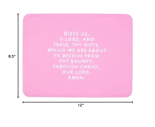 Be A Heart Bubblegum placemats baptism gift display ready for celebrations