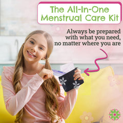 Be Prepared tween pads with wings, compact for school days.