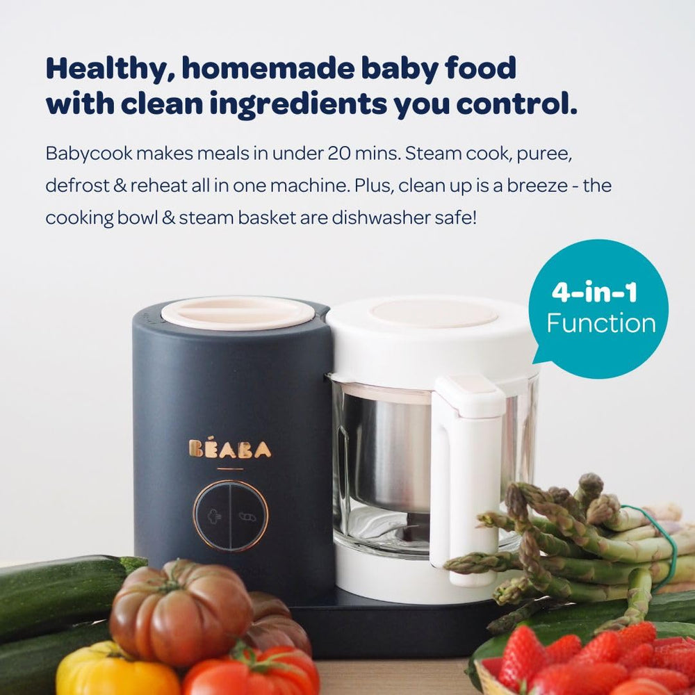 BEABA Babycook Neo blending control to vary texture from smooth to chunky
