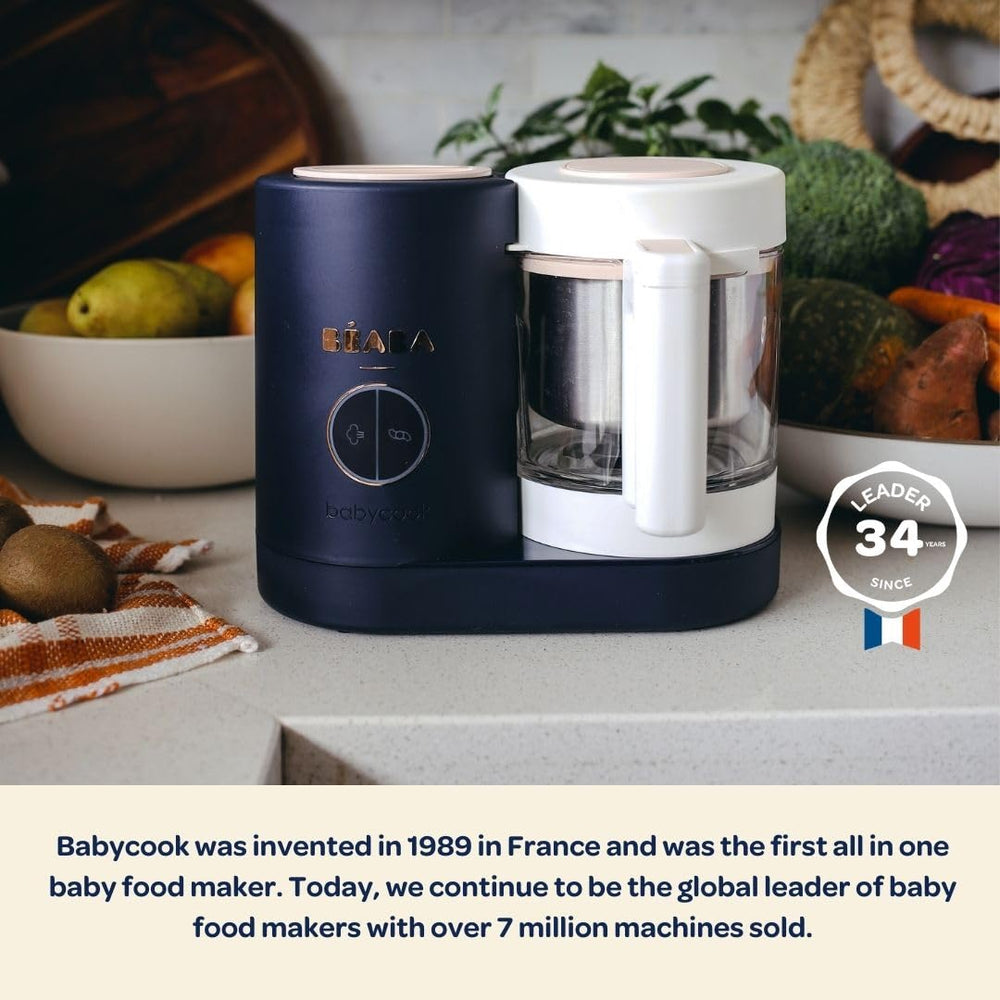 BEABA Babycook Neo 1250 ml bowl enables up to 5.2 cups of food per cycle