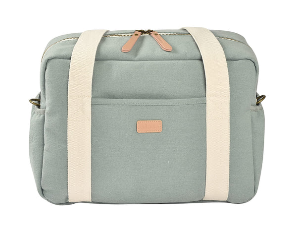 BEABA Paris Diaper Bag front view with organized pockets for quick access.