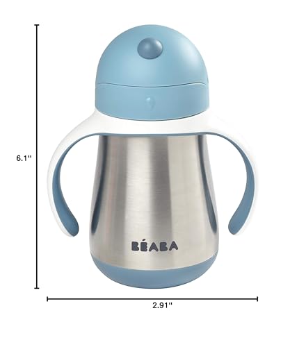 Beaba Rain colorway adds stylish toddler drinkware for outings.