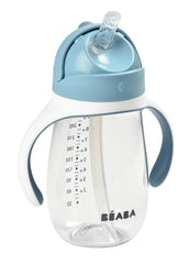 Beaba Straw Sippy Cup's leak-proof design keeps liquids contained for mess-free meals.
