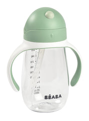 Beaba Straw Sippy Cup removable handles enable independent drinking
