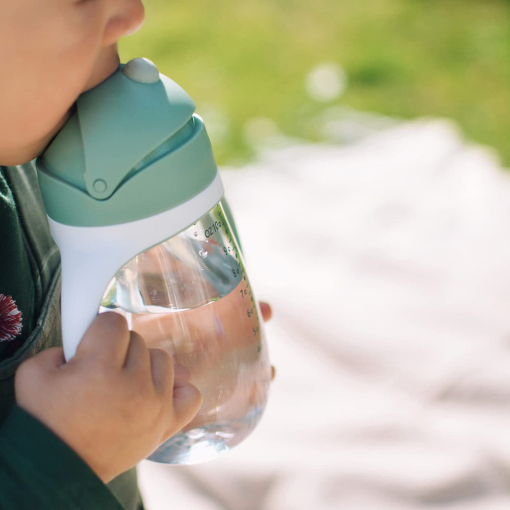 Beaba Straw Sippy Cup silicone straw delivers gentle sipping for little mouths