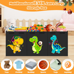 Beadsky Toy Box features child-friendly safety with soft edges for little hands.