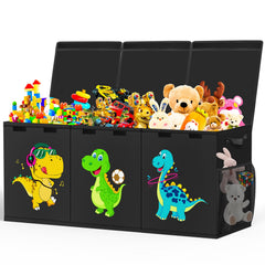 Beadsky Extra Large Toy Box with dustproof lids keeps toys neatly organized.