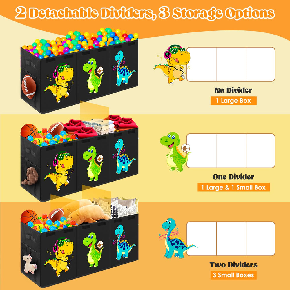 Beadsky 40x14x16 inch box shown in living room helps organize playtime.