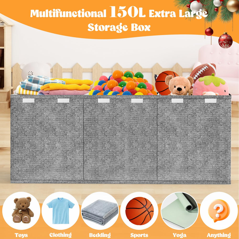 Beadsky toy box uses durable non-woven fabric for daily use.