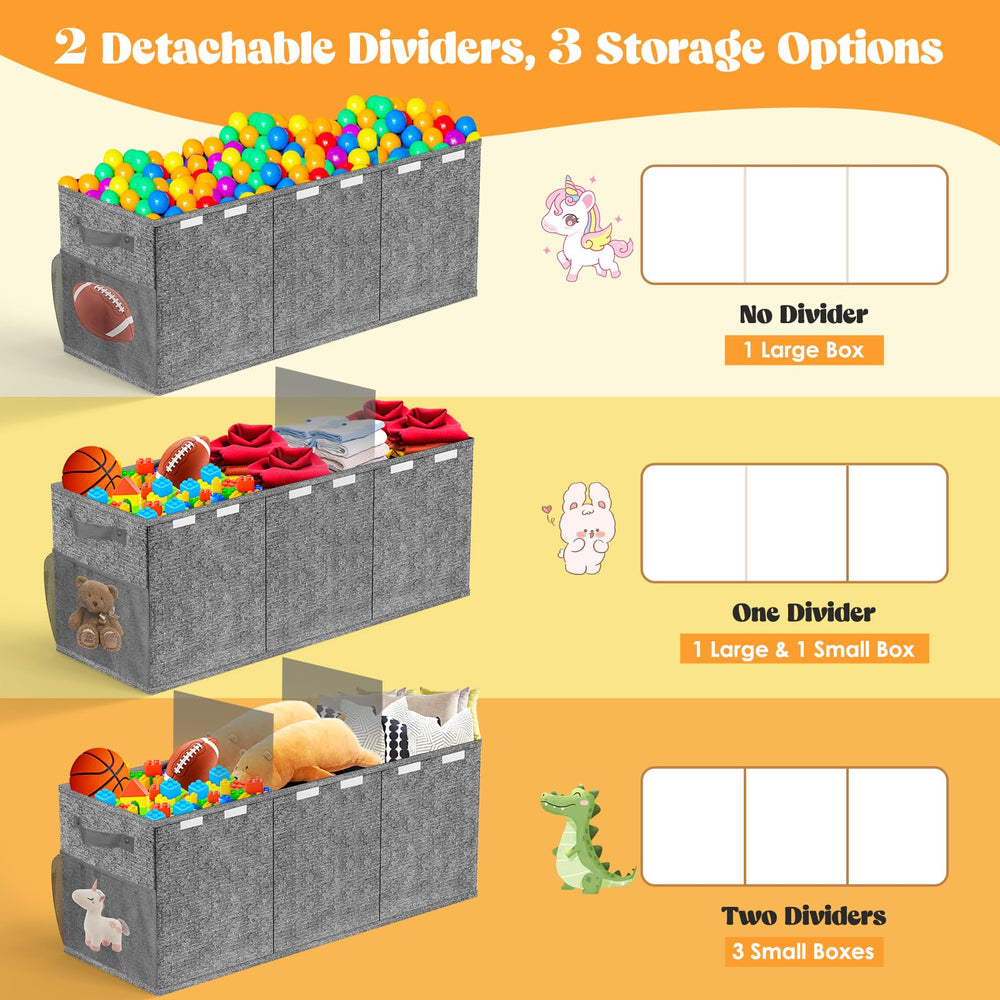 Beadsky toy box shown in organized playroom scene for versatile storage.