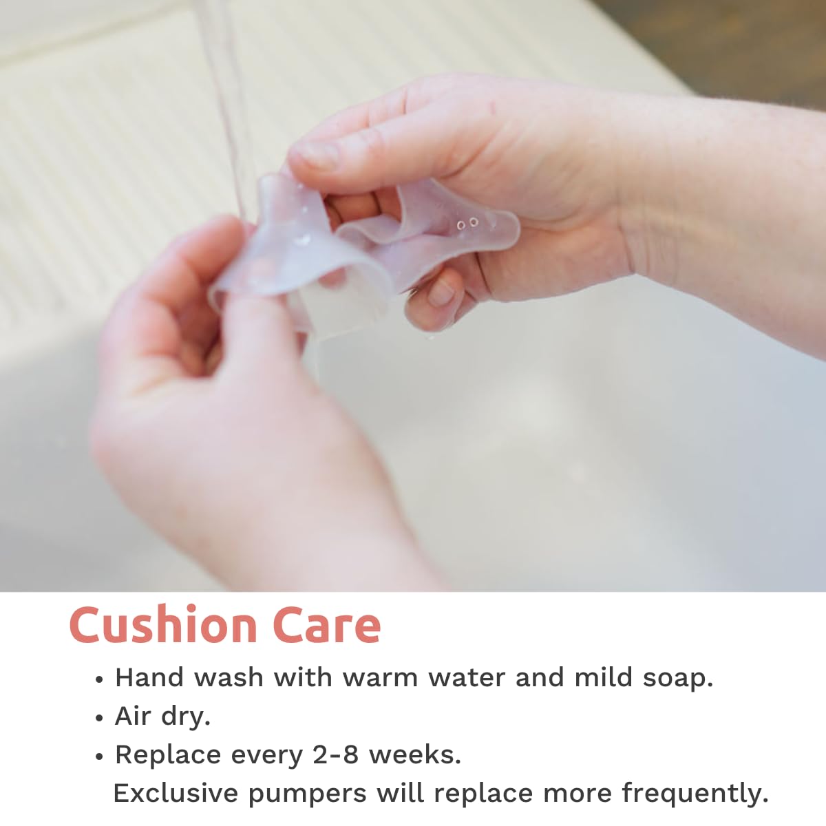 BeauGen comfort zone cushions provide a gentle pumping feel.