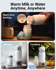 Bear bottle warmer with 17oz capacity reduces refills during trips