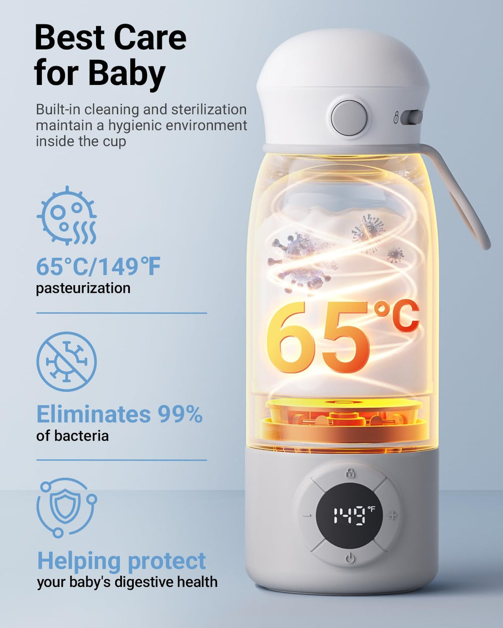 Bear 316 stainless steel construction for durable warming
