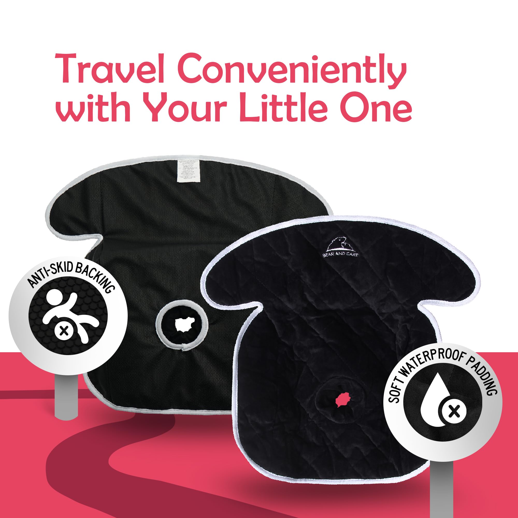 Bear and Care piddle pad car-seat protector simplifies cleanup after spills.