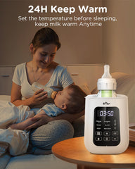 Bear warmer with automatic shut-off to prevent overheating