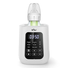 Bear baby bottle warmer front view with controls for quick feeding
