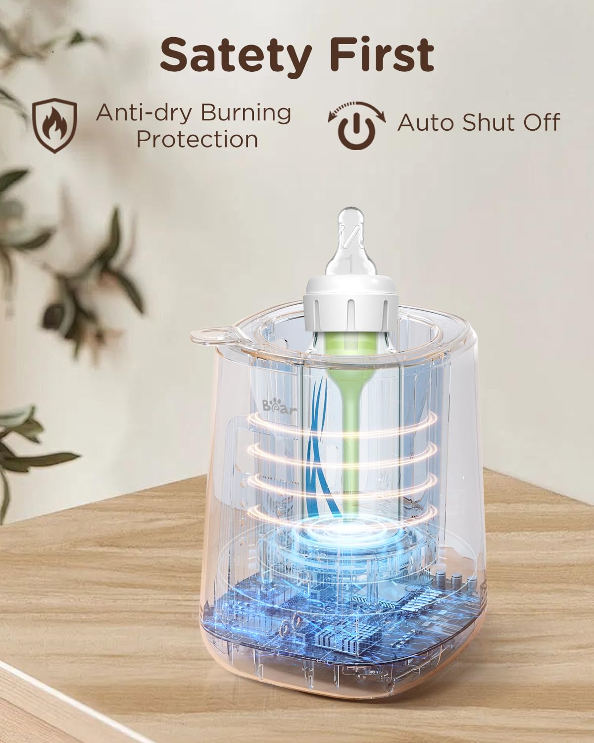 Bear warmer time and temperature adjustable for customized warming