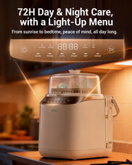 Bear Bottle Washer Pro dual-tier rack fits multiple bottle types securely.