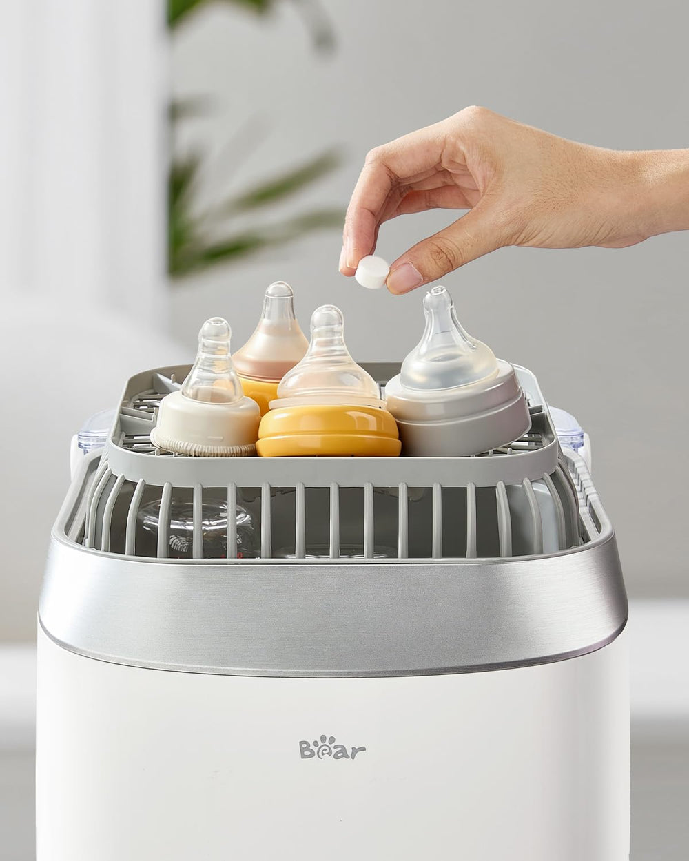 Bear official tablets simplify bottle care during daycare and travel.