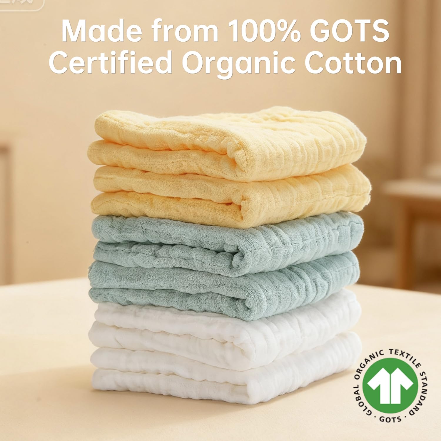 Bear Rocket washcloths serve as a lightweight blanket for cozy moments.