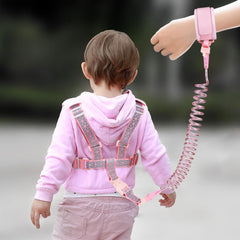 bearcouple Anti-lost Wrist Link Pink keeps little hands close during outings