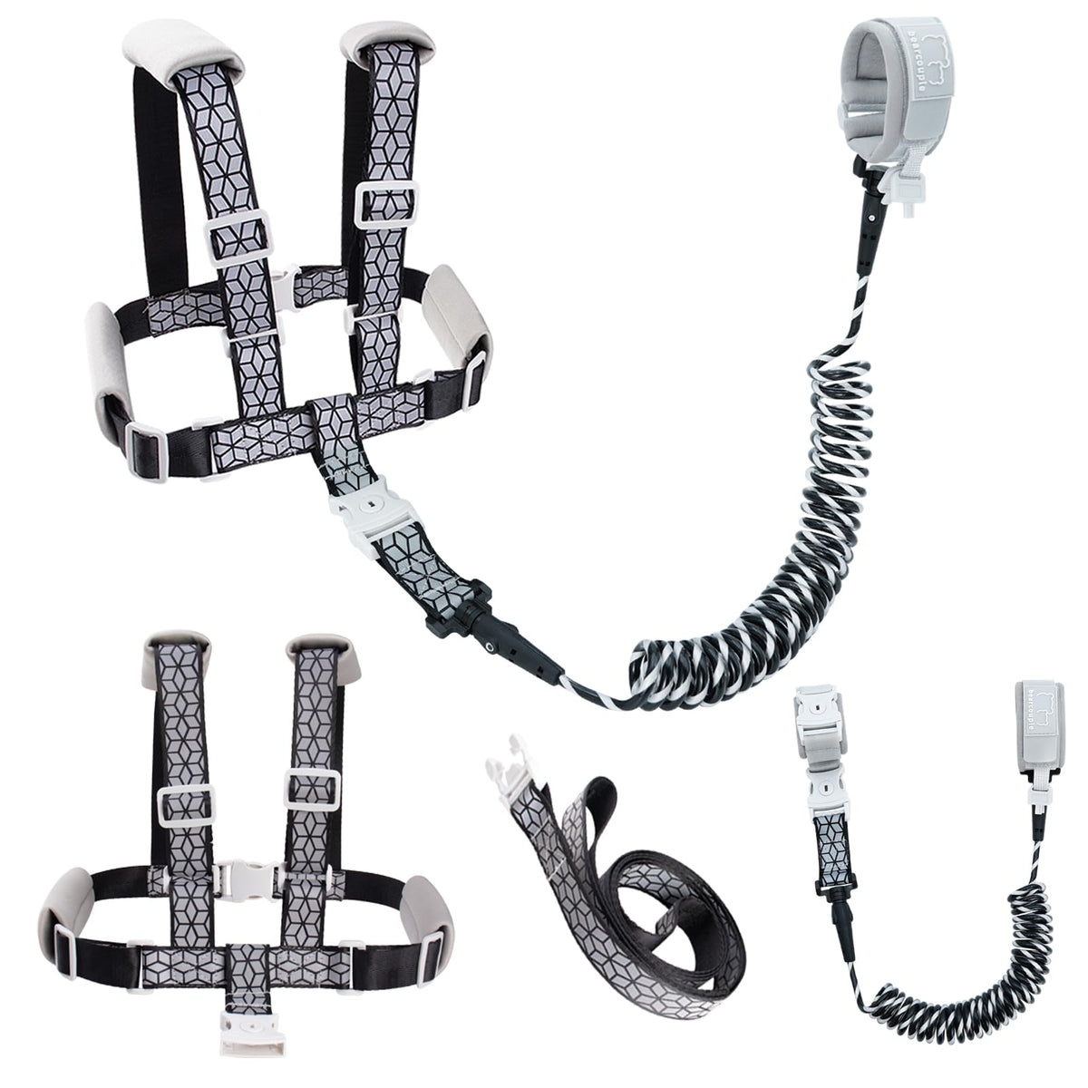 BearCouple toddler leash harness backpack enables secure, hands-free park exploration.