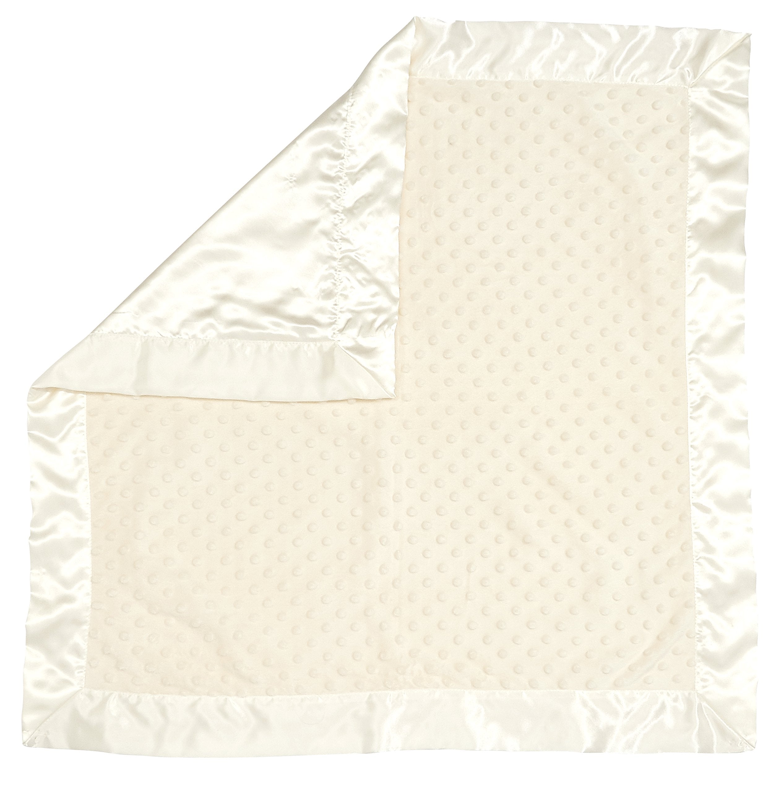 Bearington Baby Creamy White Dottie Snuggle Blanket gift-ready packaging.