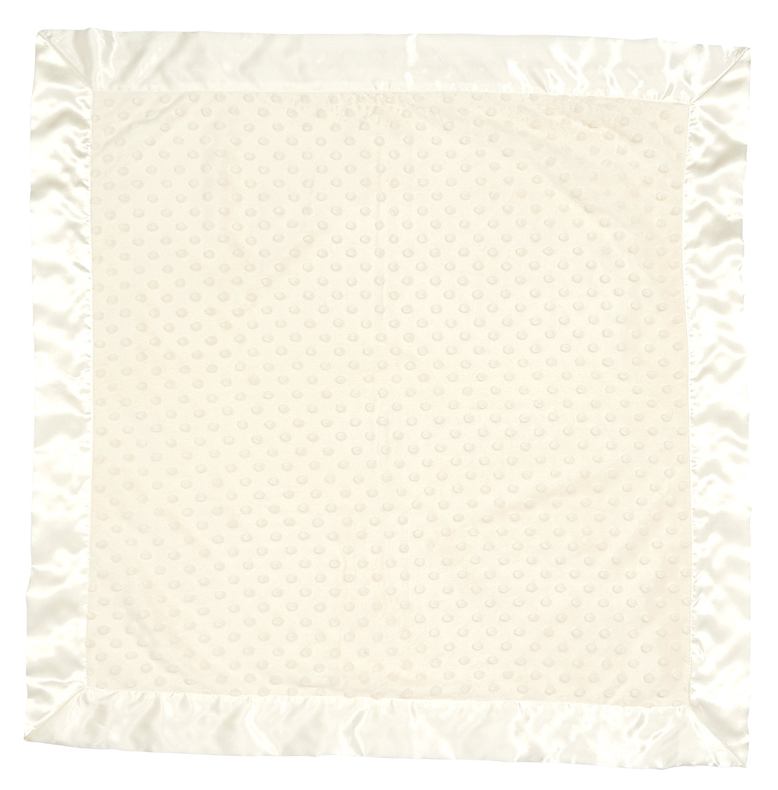 Bearington Baby Creamy White Dottie Snuggle Blanket in stroller for on-the-go warmth.