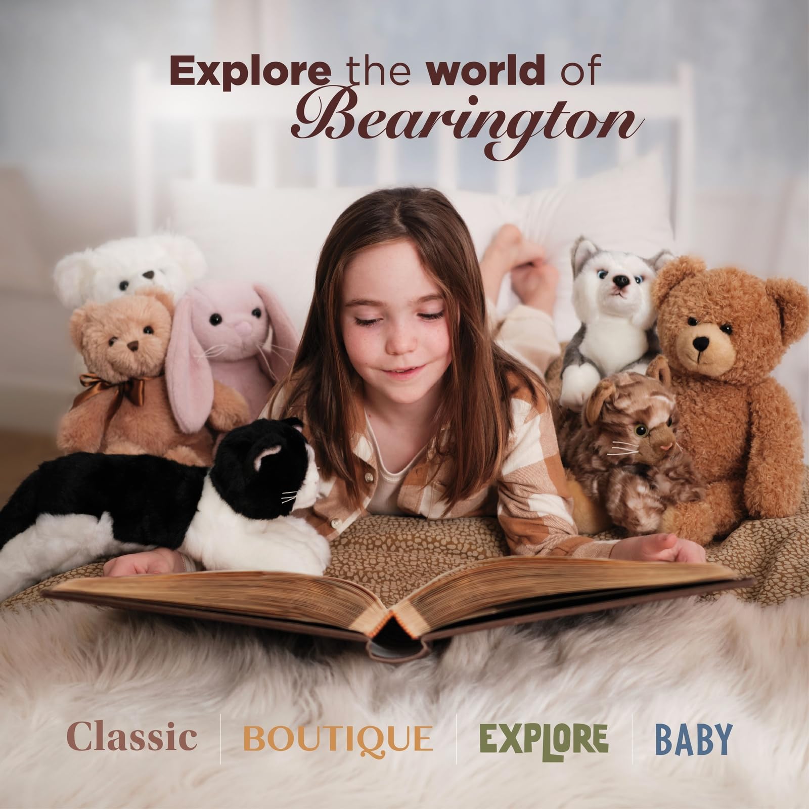 Bearington Baby Lamby Snuggler 15inch lovey size for tiny hands