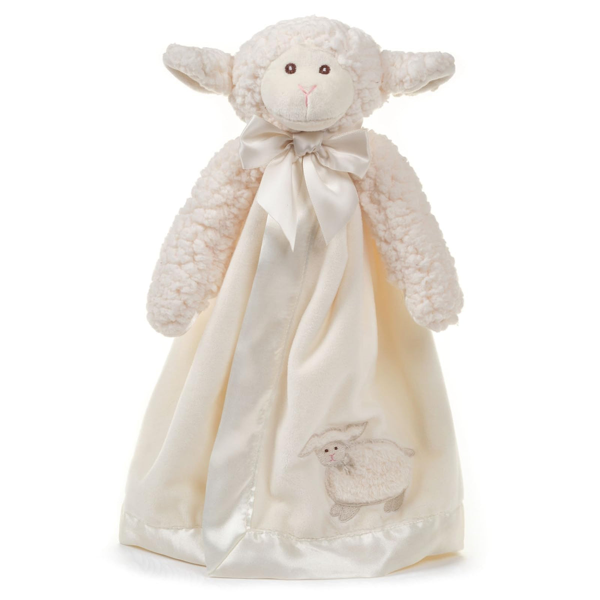 Bearington Baby Lamby Snuggler face detail for gentle newborn comfort