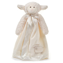 Bearington Baby Lamby Snuggler face detail for gentle newborn comfort