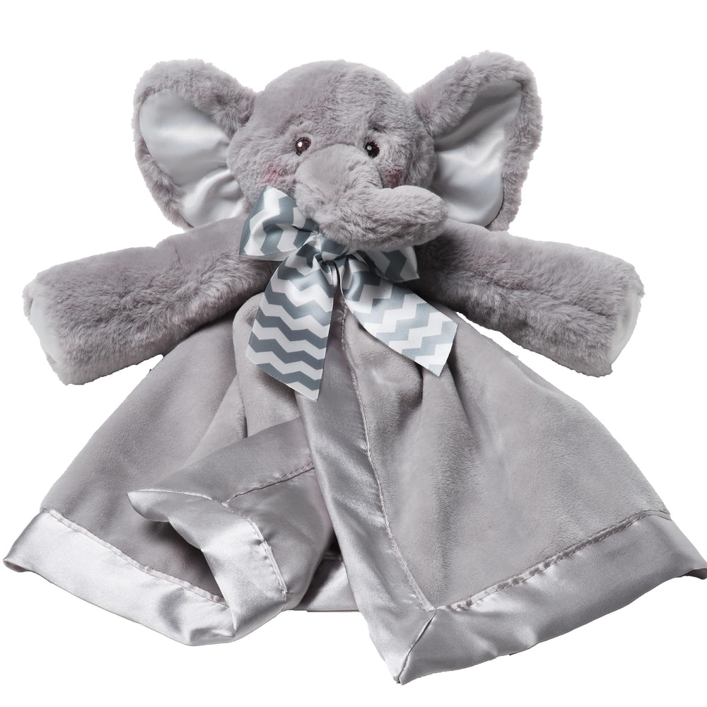 Bearington Baby Lil' Spout Snuggler elephant head offers comforting cuddles on the go.