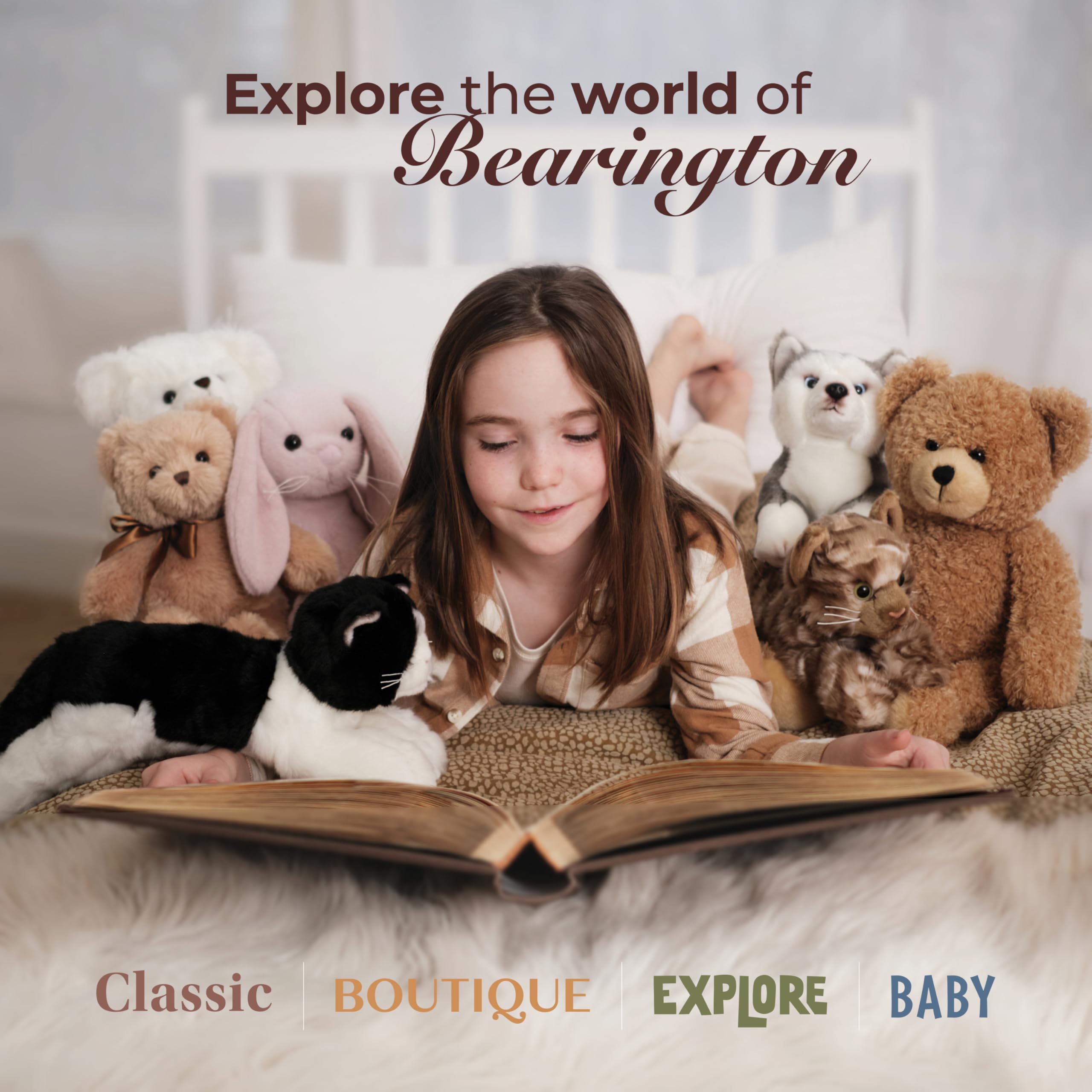 Bearington quality plush construction ensures durable nursery decor and lasting memento