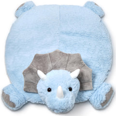 Bearington Baby Lil’Tracer tummy time mat with soft dinosaur plush for floor play.