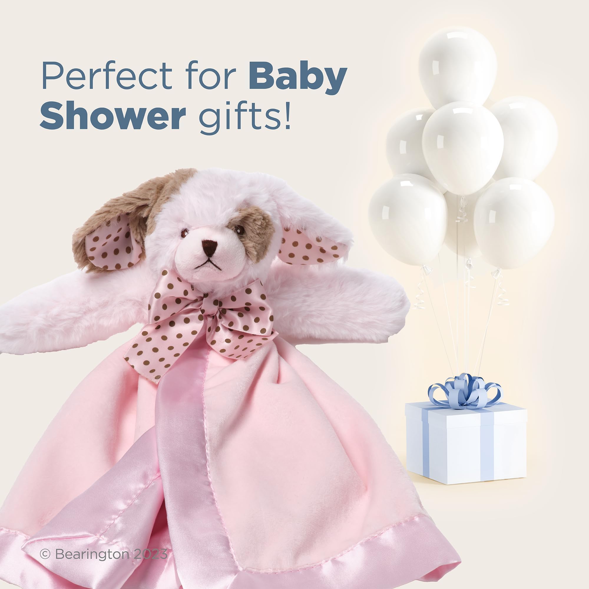 15-inch security blanket size from Bearington Wiggles Snuggler for easy handling.