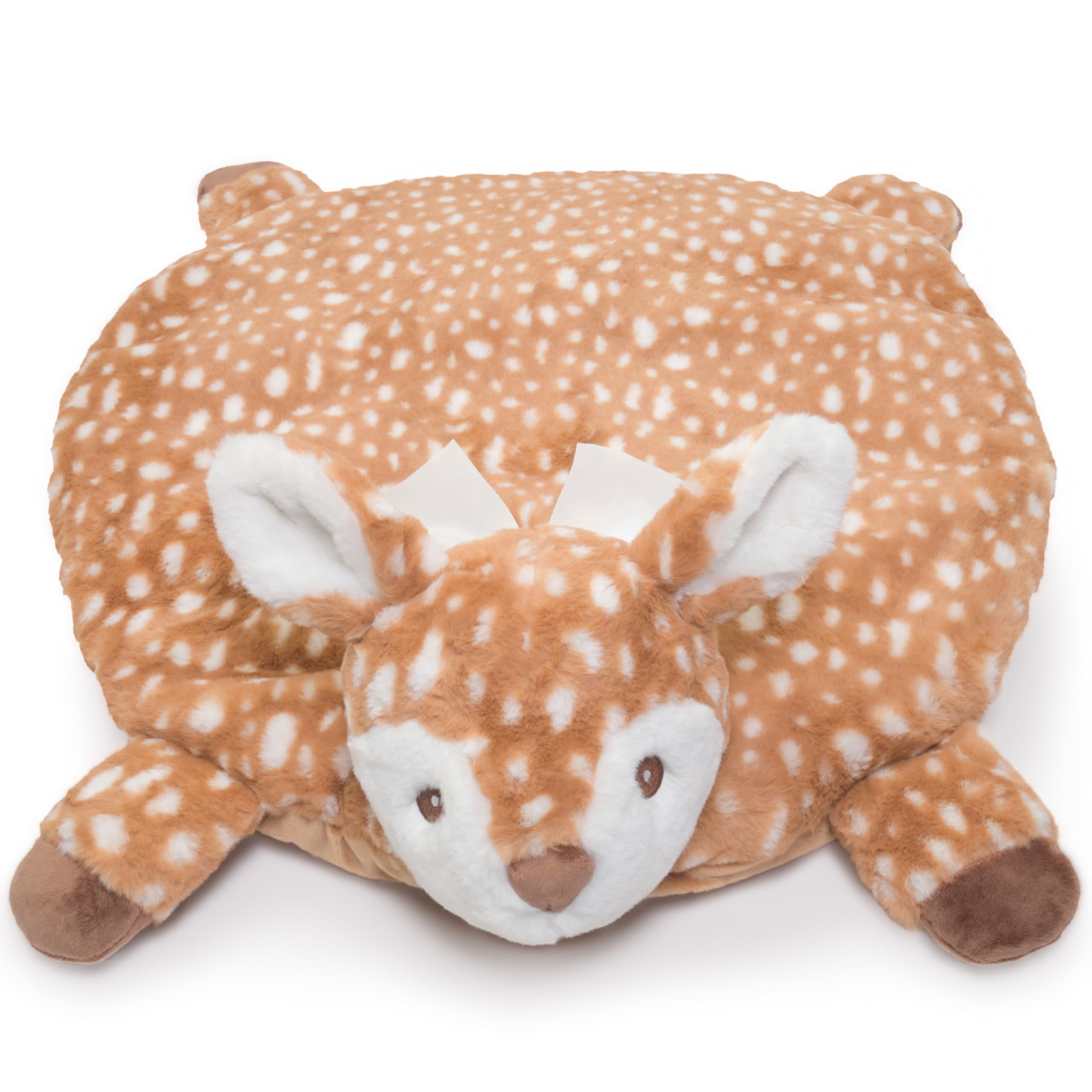Bearington LilWillow tummy time mat with forest deer design for comfy play