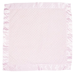 Bearington Collection nursery style pink blanket complements outfits and stroller rides.
