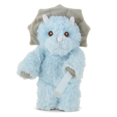 Bearington Collection Lil' Tracer Dino pacifier clip offering a cuddly lovey and secure attachment