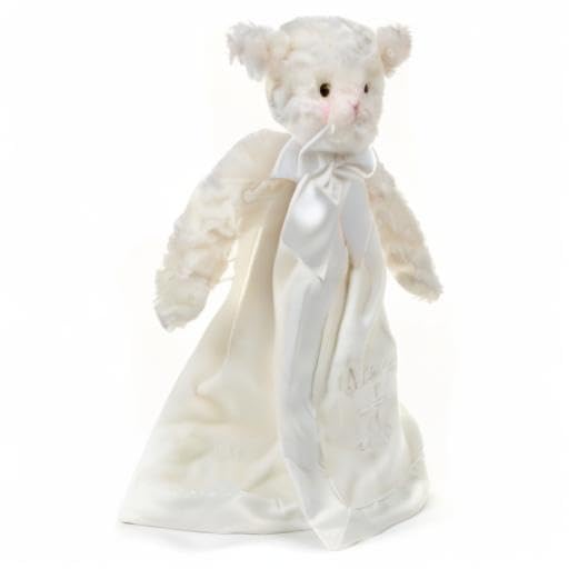 Bearington Lamb bedtime cuddles with satin trim for cozy nights