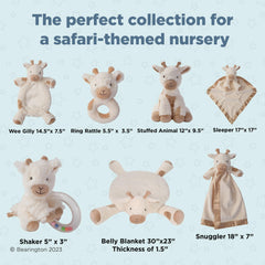 Bearington Lil' Lofty Giraffe Lovey nap-time setup demonstrates cozy bedtime routine