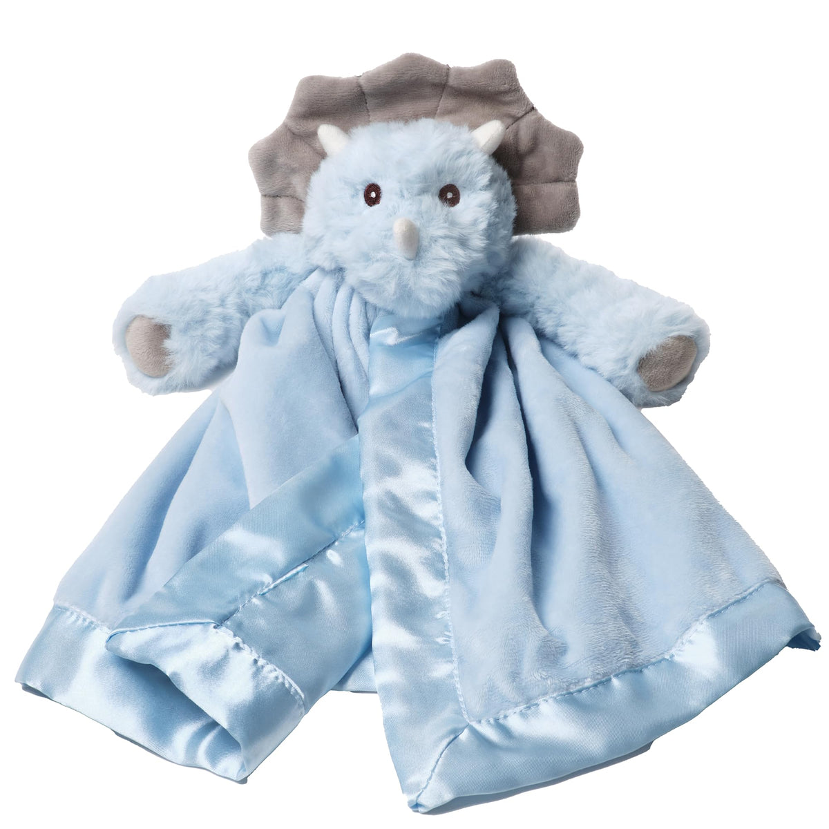 Bearington Lil’ Tracer Dinosaur Lovey head detail, ultra-soft plush for calming cuddles.