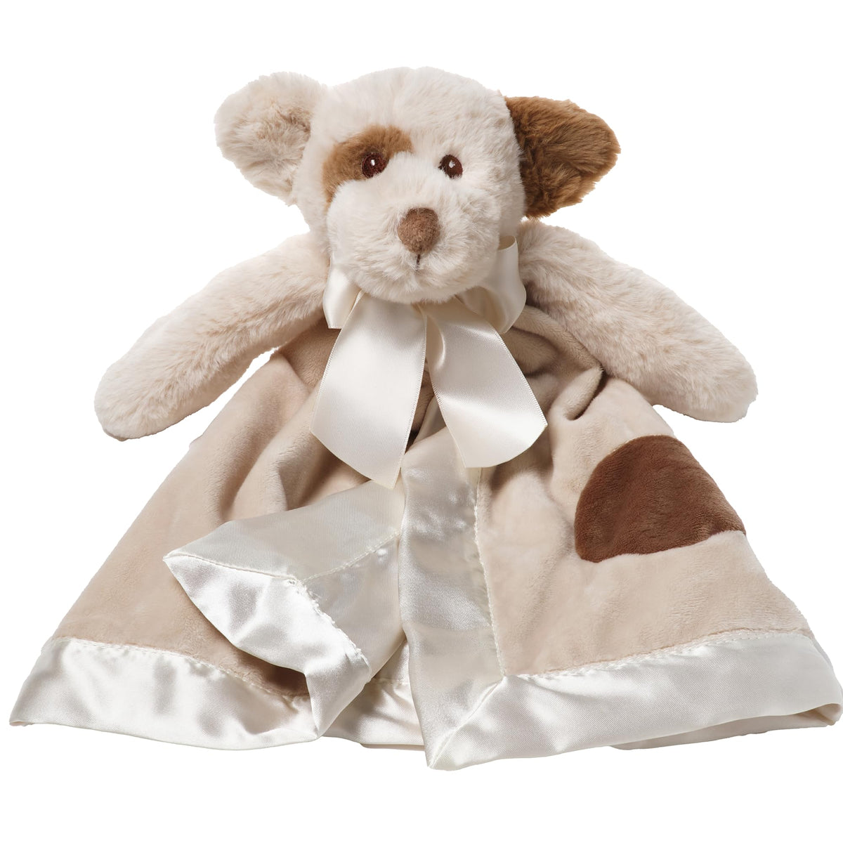 Bearington Lil' Spot Dog Lovey blanket offers cozy baby cuddling and comfort