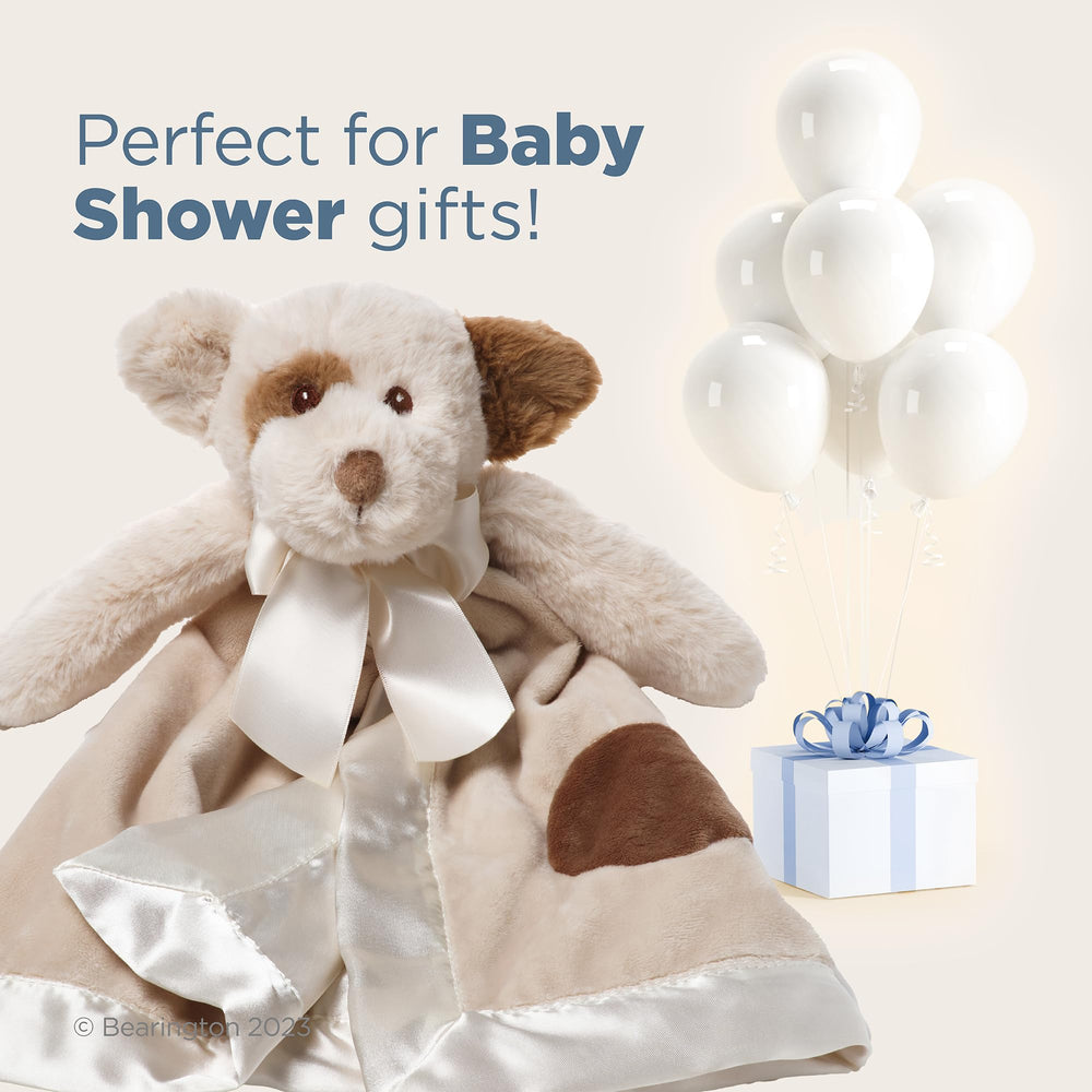 Bearington Lil' Spot Lovey packaged as a ready-to-gift baby shower present