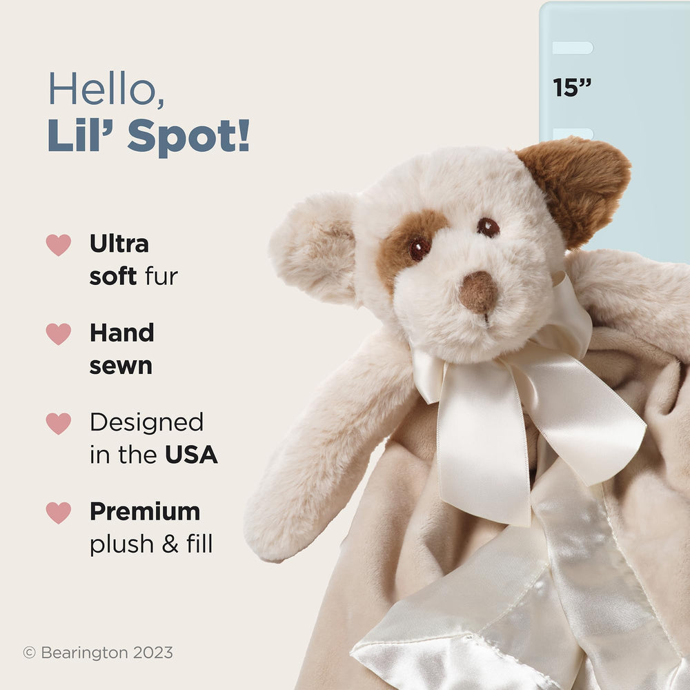 Close-up of Bearington Lil' Spot satin trim highlighting luxe edging