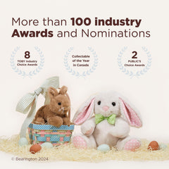 8x7 inch size makes this bunny lovey easy to carry.