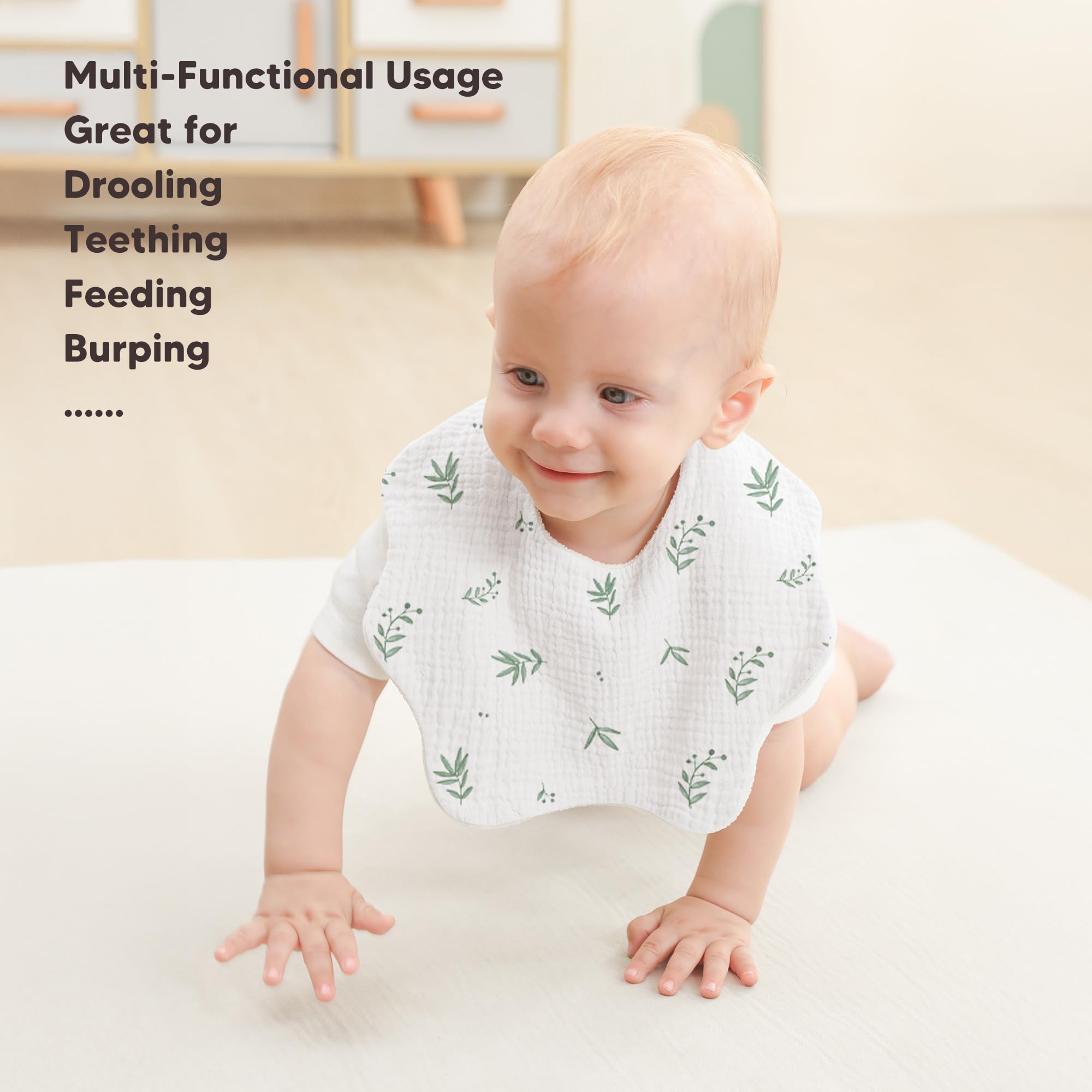 Bearmoss bandana bibs in colorful set for versatile use.