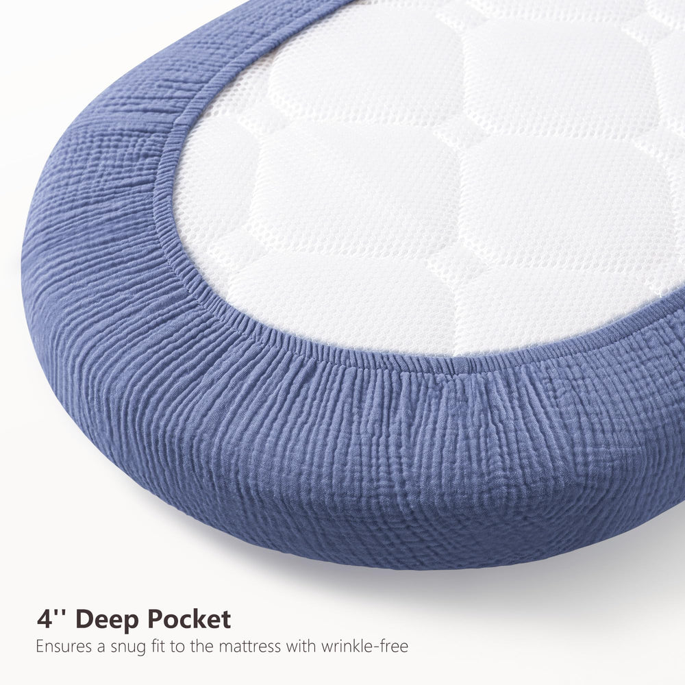Bearmoss hourglass bassinet fit shown for flexible placement.