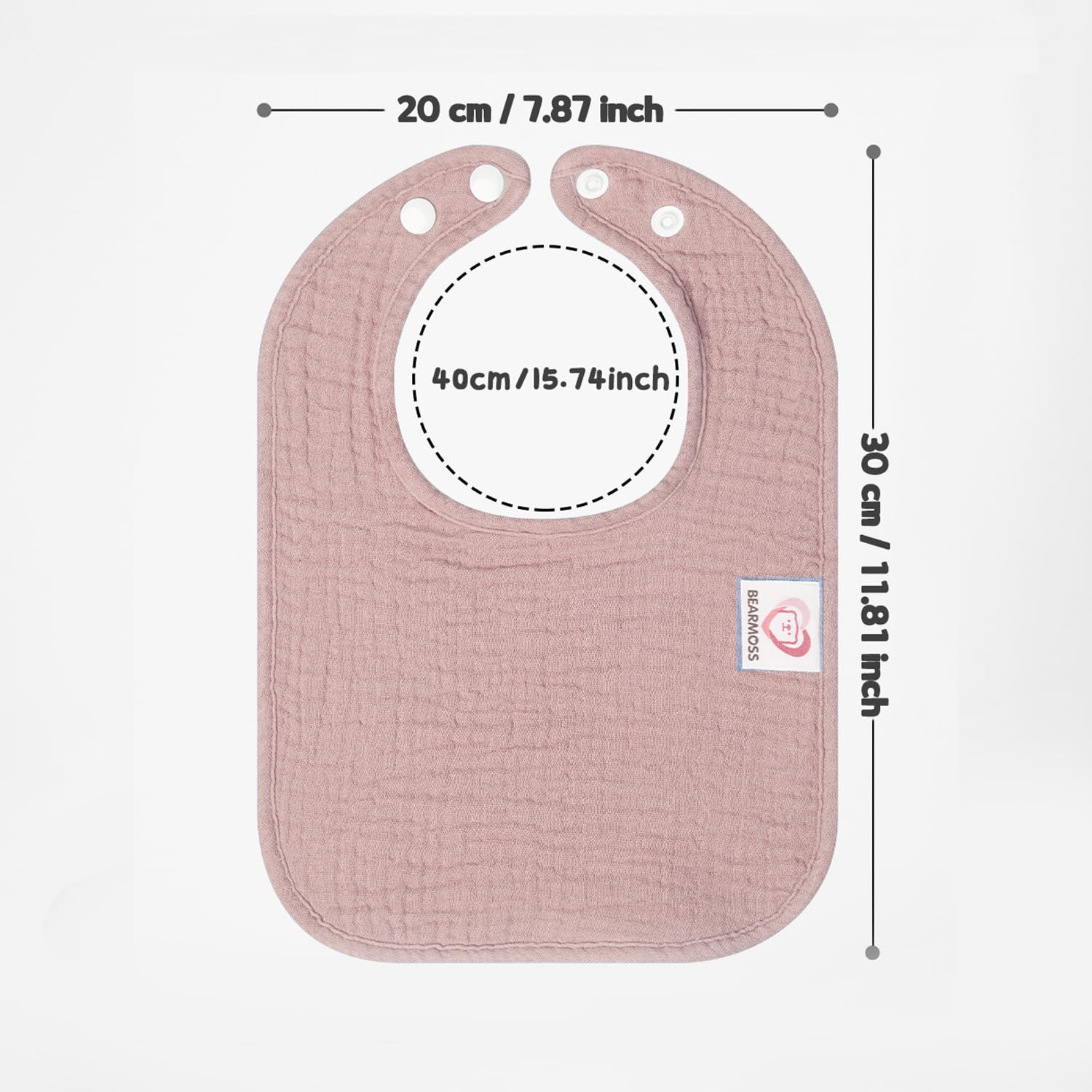 Bearmoss everyday wear bibs keep outfits dry and clean